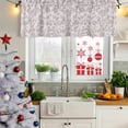 thumbnail image 5 of Farmhouse Flower Curtain Valances for Windows, Kitchen Valance Window Treatments Panel 2 Pack, Botanical Vintage Purple Leaf Plant Rod Pocket Short Curtains for Bathroom Bedroom 42 x 12 Inch, 5 of 8