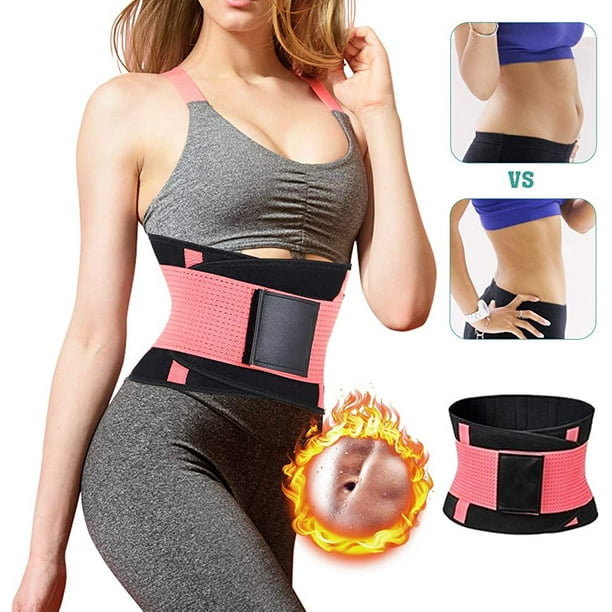 KSCD Sweat Belt for Women, Waist Trainer Sauna Belt for Workout & Belly Fat  