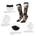 thumbnail image 3 of Gaeub Cyber Skeleton With Tattoos Printed Design Socks Stretchy High Tube Socks for Men Women Teens , Softball Soccer Socks for Hiking, Sport, 3 of 6
