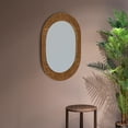 thumbnail image 7 of Creative Co-Op Oval Bamboo and Rattan Framed Wall Mirror, Natural, 7 of 7