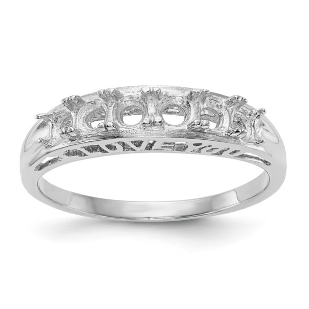 white gold mothers ring 4 stones