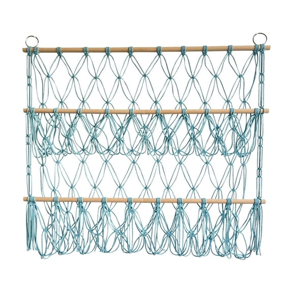 2 Tier Functional Storage Rack Large Capacity Organizer Net for Kids Nursery Preparatory Room and Childrens Bedroom Space Saving Solution