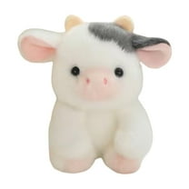 hulanddfd Cute Plushes Cows, 4.33"x2.56" Stuffed Animals Pillow Cute Pet Doll Ornaments for Home Office and Holiday Party Gift for Family