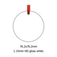thumbnail image 1 of BEAUTYSUB LS-CO013 blanco brillante de una cara HD de 1,15mm, adorno de sublimación de alta definición, adorno de metal para sublimación navideña, 1 of 4