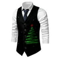 thumbnail image 4 of Veste pour les Fêtes de Vacances, Vêtement d'Extérieur Polyvalent pour Rassemblements Décontractés Ou Formels, Design Léger avec Ajustement Confortable et Élégant, Gilets pour Hommes, 4 of 5