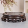 thumbnail image 4 of Rotatable Ebony Display Stand, Flowerpot Vase House Plant Round Base Holder, 4 of 6