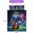 thumbnail image 5 of Happy New Year Mastiff Family Cheer Winter Midnight Firework Quilt Bedding Set Mastiffs Dog Lover Gifts Idea 1 Blanket Bed Cover 2 Pillowcases - 02025, 5 of 5