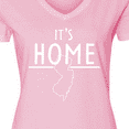 thumbnail image 4 of Inktastic It's Home- State of New Jersey Outline Women's V-Neck T-Shirt, 4 of 5
