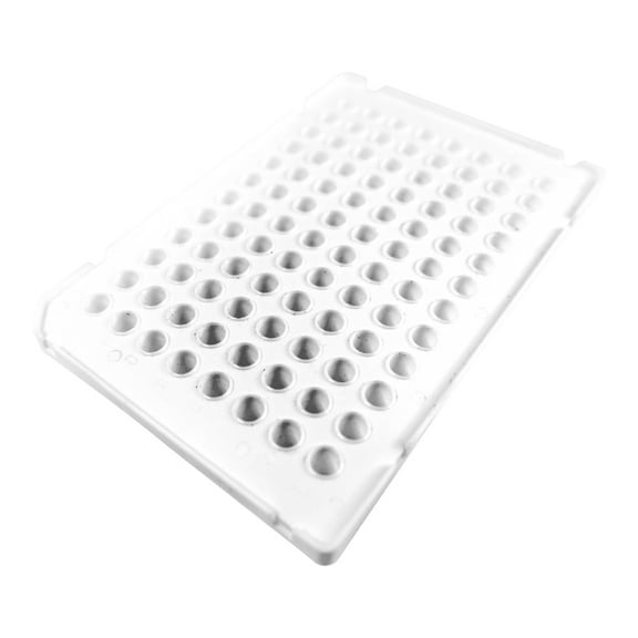 25 plates, PCR PLATE 0.1ML 96 WELLS Half-Skited (White)