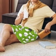 thumbnail image 2 of Daiia Funny Sheep Doing Yoga Mens Woven Stretch Pajama Short,Short Pajama Pants-Small, 2 of 7