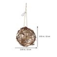 thumbnail image 2 of LABELEPH Bird Feeder with Pole Rattan for Garden 1Pcs, 2 of 8