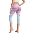 thumbnail image 2 of HELLHERO Fish Scale Printed Capri Leggings Athletic Yoga Pants High Waisted Workout Leggings for Sports Gym, XL, 2 of 7