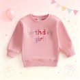 thumbnail image 2 of mgoYE Toddler Baby Fall Outfit Birthday Girl Crewneck Sweatshirt Tops Birthday Shirt Kids Spring Fall Clothes, 2 of 8