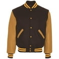 thumbnail image 1 of Adult Varsity Jacket, Maroon & Light Gold - Large, 1 of 1