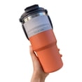 thumbnail image 2 of Taza de café térmica de viaje Tazas dobles para autos de gran capacidad (naranja 750ml) Likrtyny Libre de BPA, 2 of 8