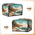 thumbnail image 3 of Lsque Coastal Palm Beach Print 4 Slice Toaster Cover , Kitchen Appliance Dustproof Protector , Toaster Protector Dustproof Kitchen Appliance Cover, 3 of 7