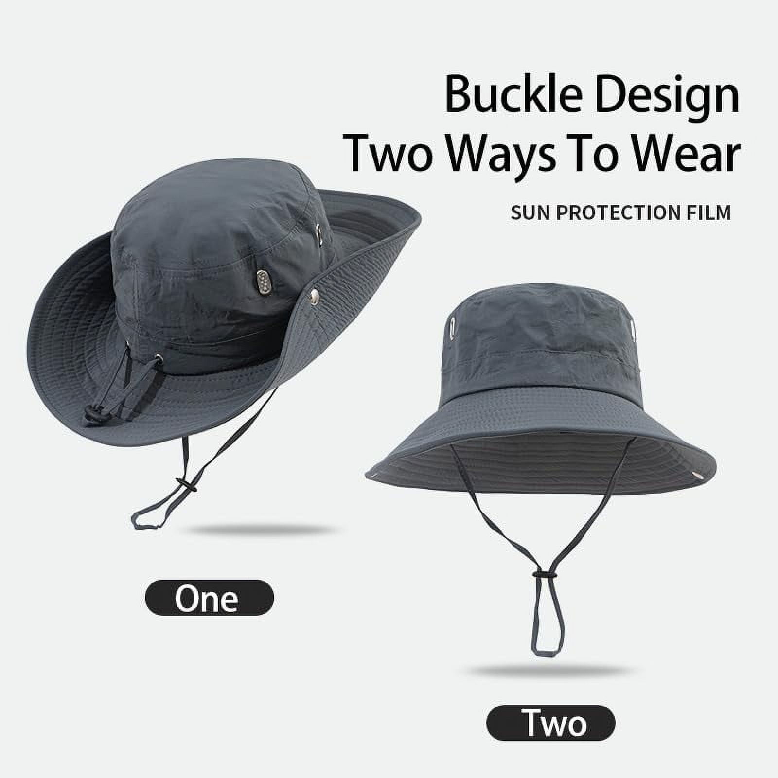 Bucket Hats for Adult Men Women Sun Protection Suitable for Leisure Cycling Bike Helmet (Non-Professional) Mountain Hiking Fishing