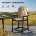 thumbnail image 4 of OTSUN Tall Modern Adirondack Chair, All Weather HDPE Bar Height Adirondack Stools Widened Durable Design for Porch Patio Yard Lawn Fire Pit Bistro Basement Indoors & Outdoors, 4 of 6