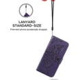 thumbnail image 4 of Case for iPhone 16 Pro Case Wallet Leather Flip Phone Case with Card Holder and Kickstand Magnetic Shockproof Protective Women Men Case for iPhone 16 Pro 6.3 inch Butterfly Purple SD, 4 of 10