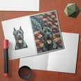 thumbnail image 3 of Patriotic Cane Corso Stained Glass Portrait American Flag 5x7in Folded Greeting Card Italian Mastiff Dog Lover Gifts Idea Single Note Card with Envelope - 01010, 3 of 5