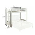 thumbnail image 4 of Twin Loft Bed with 1 Queen Bed and Fixed Ladder White - Saltoro Sherpi, 4 of 5