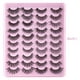 thumbnail image 4 of Pestañas postizas Aspecto natural 20 pares Tira esponjosa D Curl Paquete de pestañas postizas Volumen mixto Pestañas Paquete múltiple, 4 of 4