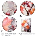 thumbnail image 3 of Designart "Crimson Maple Serenity Japanese Artistry III" Floral Canvas Art Print, 3 of 5
