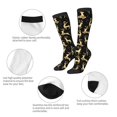 thumbnail image 3 of Naloa Christmas Gold Deers Thigh High Socks Extra Long Stretchy Sock Women Over Knee High Opaque Stocking Daily Wear, 3 of 6