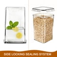thumbnail image 3 of GARITIN Food Storage Containers with Lids Airtight, 2 Pack 6.5L Large Plastic Kitchen and Pantry Storage for Cereal Flour Sugar Rice, Clear, 3 of 7