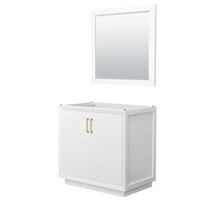 Wyndham Collection Wcf414136s-Cxsxx-M34 Strada 35" Single Free Standing Vanity Cabinet -