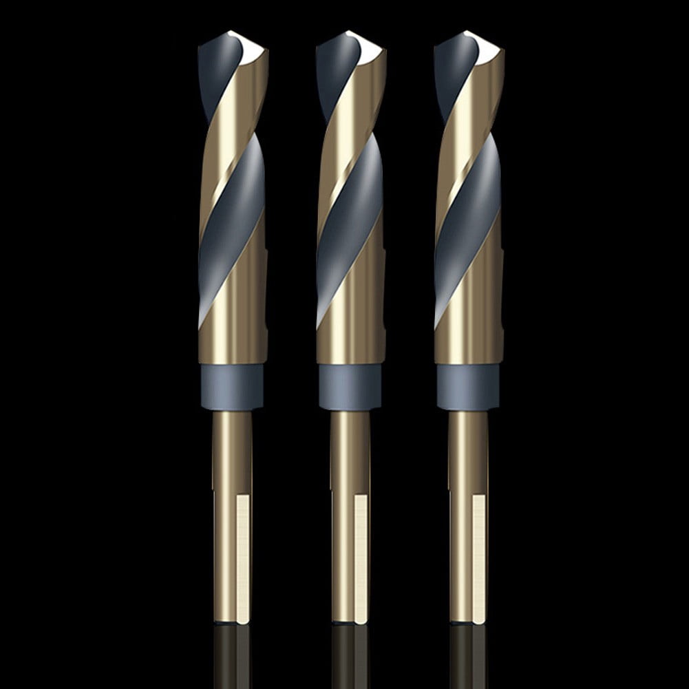 Wuweikeji 12-30mm Round Shank Reduced T-wist Drill Bits Cobalt HSS Hole Cutter Drilling Tool for Wood Iron Stainless Steel Aluminum Metal