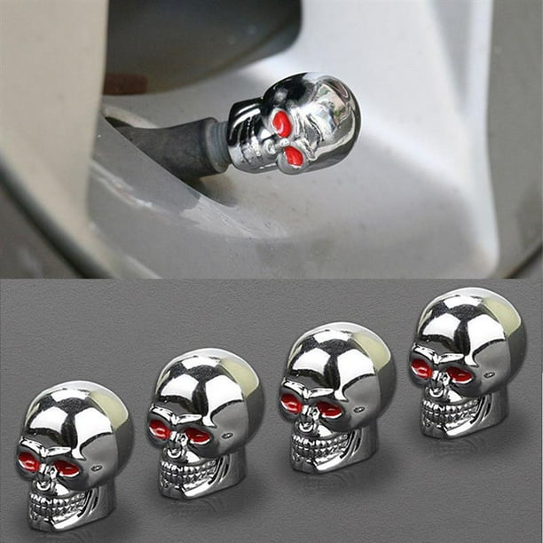 Skull valve store stem caps