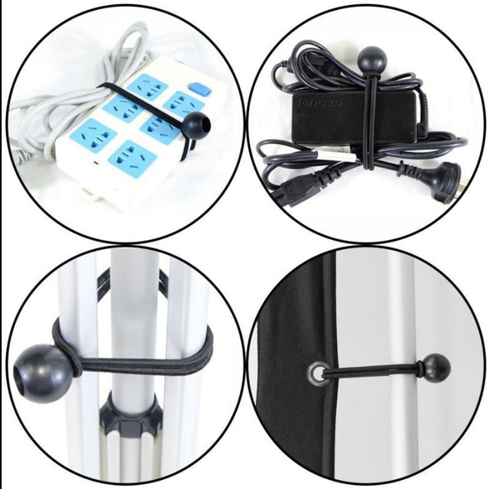 GARENDE 3x6 Pieces Heavy Duty Bungee Ball Cord Tarp Tent Tie Down Tope Black 5 inch 3 Pcs