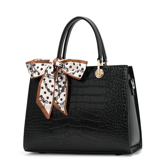 Genuine Leather Women's Handbags 2025 New Girl Small Shoulder Crossbody Bag Mom Crocodile Pattern Bags Design