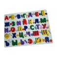 thumbnail image 2 of Rompecabezas del alfabeto para practicar, juguete de aprendizaje Montessori, tablero colorido con letras tempranas, rompecabezas del alfabeto rus Sunnimix Rompecabezas de madera, 2 of 8