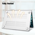 thumbnail image 6 of Fintie Case for MacBook Air 15 Inch A3448/A3241/A3114/A2941 (2023-2026 Release) - Protective Snap On Hard Shell Cover for MacBook Air 15.3" M2/M3/M4/M5 Chip, Crystal Clear, 6 of 9