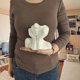 thumbnail image 5 of ShiYe toys store Jarrón de cerámica con forma de cuerpo y rostro femenino, ideal para estantería de oficina en casa, decoración de mesa, estilo granja moderno, pequeño, 5 of 5