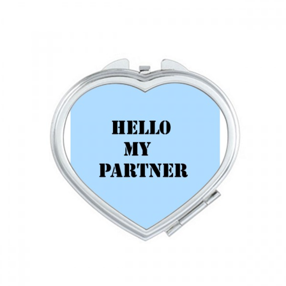 Hello My Partner Workmate Mirror Travel Magnification Portable Handheld Pocket Makeup