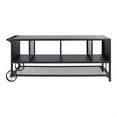 thumbnail image 3 of Furniture of America Lelah Industrial Metal Multi-Functional TV Stand in Gray, 3 of 7