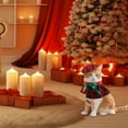 thumbnail image 4 of Pet Clothes Holiday Outfit For Small Medium Cats Festive Attire With Hat And Scarf, 4 of 5