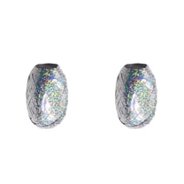 12 pcs Shiny Balloon Ribbon Curling Ribbon Roll Metallic String Craft Ribbon for Wrapping Gift(Silver)