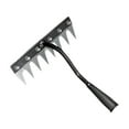 thumbnail image 3 of Heavy Duty Steel Garden Rake - 8-Tooth Detachable Weeder & Cultivator Tool for Lawn, Yard, Flower Beds | Ergonomic Handle | All-Soil Metal Rake (Size as Pictured), 3 of 4