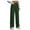 A-Dark Green, variant on Pants for Women High Waist Long Wide Straight Leg Button Down Work Business with Pockets Casual Trousers