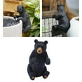 thumbnail image 4 of Garden Black Bear Statue Figurine Resin Animal for indoor and outdoor Lawn Decor, 4 of 8