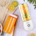 thumbnail image 4 of Licuadora eléctrica personal, exprimidor, vaso para batidos y smoothies, ideal para viajes al aire libre. blanco, 4 of 7
