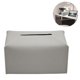 thumbnail image 2 of Cubierta para caja de pañuelos, caja de pañuelos rectangular de cuero decorativa moderna, soporte organizador para encimera de tocador, mesitas de noche, sala de estar, escritorio de oficina, 2 of 5