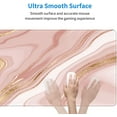 thumbnail image 5 of Marble Pink Mouse Pad, Extended Desktop Large Gaming Mousepad with Gold Texture, Waterproof Non-Slip Big Long Full Makeup Mat for Laptop, Keyboard, Computer for Decor Women Office, XL 31.5 * 11.8 in, 5 of 6