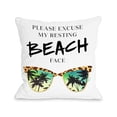 thumbnail image 1 of Bella Casa 74438PL16O Un 16 x 16 Po Repos Plage Face Oreiller Extérieur&44; Multicolore, 1 of 1