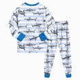 thumbnail image 6 of TOWED22 Toddler Baby Boy Fall Winter Clothes 2pcs Long Sleeve T-Shirt Pocket Joggers Pants Cotton Graphic Outfits Casual Clothing(Blue,3-4 Y), 6 of 9