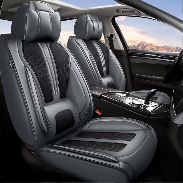 Front Seat Covers Fit for Chevy Silverado 1500/2500/3500 HD 2007 Breathable